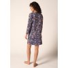 HUBER dámska nočná košeľa dlhý rukáv Night Basic Selection B25 - denim floralpaisley (Farba denim floralpaisley-h207, Veľkosť 48)