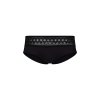 HUBER dámske panty Micro Ornament B25 - black (Farba black-7664, Veľkosť 46)