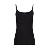 HUBER dámsky špagetový top Soft Modal B25 - black (Farba black-7665, Veľkosť 46)