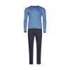 HUBER pánska pyžama dlhá Night Basic Selection W24 - lake blue (Farba lake blue-h273, Veľkosť XXL)
