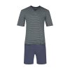 HUBER pánska pyžama krátka Night Basic Selection S24 - almostnavy stripes (Farba almostnavy stripes-h257, Veľkosť M)