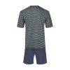 HUBER pánska pyžama krátka Night Basic Selection S24 - almostnavy stripes (Farba almostnavy stripes-h257, Veľkosť M)