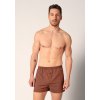 HUBER pánske boxerky Jerseyboxer Selection WX - rust-weather fingerprint (Farba rust-weather fingerprint-h161, Veľkosť XL)