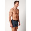 HUBER pánske boxerky Jerseyboxer Selection W25 - oceanview herringbone (Farba oceanview herringbone-h403, Veľkosť XXL)