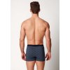 HUBER pánske boxerky Jerseyboxer Selection W25 - oceanview herringbone (Farba oceanview herringbone-h403, Veľkosť XXL)