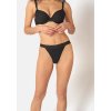 SKINY dámske nohavičky Tanga 2-balenie Cotton Rib B25 - black (Farba black-7662, Veľkosť 44)