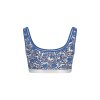SKINY dievčenská podprsenka bustier 2-balenie Cotton Elastic B25 - blue leoflower  (Farba blue leoflower selectio-s255, Veľkosť 176)