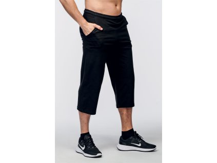 Draps pánské bavlněné 3/4 kalhoty 431 černá