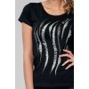 Draps dámské tričko 8 černá/stříbrná