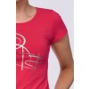 Draps dámské tričko 28 malinová/stříbrná