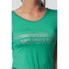 Draps 69 dámské tričko s potiskem aqu tm.zelená
