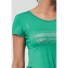 Draps 69 dámské tričko s potiskem aqu tm.zelená