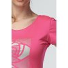 Draps 78 dámské tričko s potiskem aqu karmínová