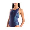 ARENA WOMEN'S GRID SWIMSUIT V BACK GRAPHIC 780