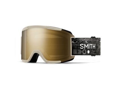 Brýle SMITH Squad Chalk Space Invader / ChromaPop Sun Black Gold Mirror + Clear
