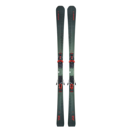 2024 elan primetime 22 ps green red skis w el 10 s binding 19328