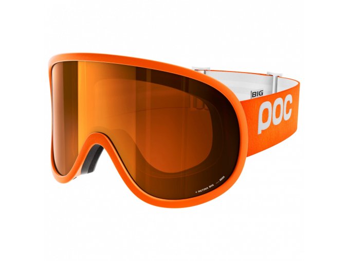 poc retina big sonar orange no mirror ski goggles