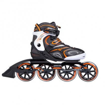 Kolečkové brusle NILS EXTREME NA 1060 S černo-oranžové (Velikost 39)