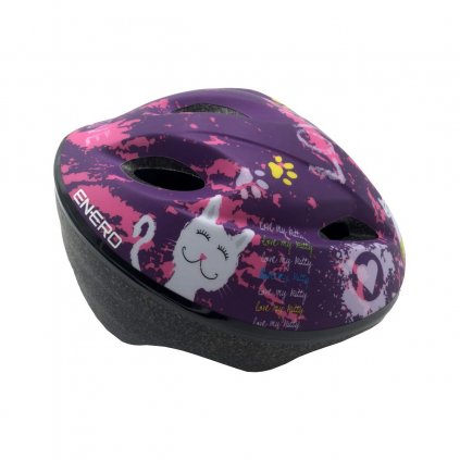 kask rowerowy dzieciecy regulowany enero love kitty rs 47 49cm (1)