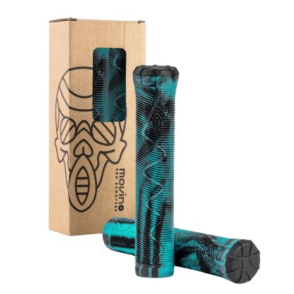 Náhradní grip na řídítka freestyle koloběžky TPR Grip (ELITE Teal Lizard), 2ks
