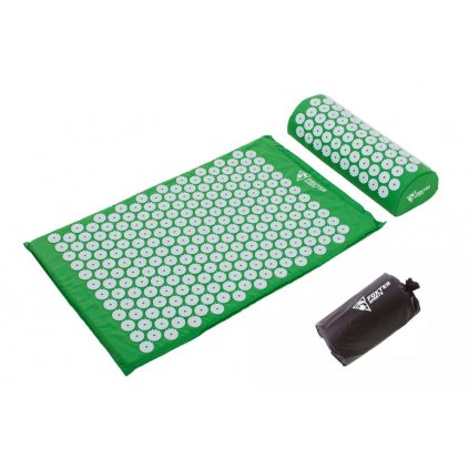 Akupresurní PREMIUM podložka na cvičení s polštářkem 39x14x10 cm