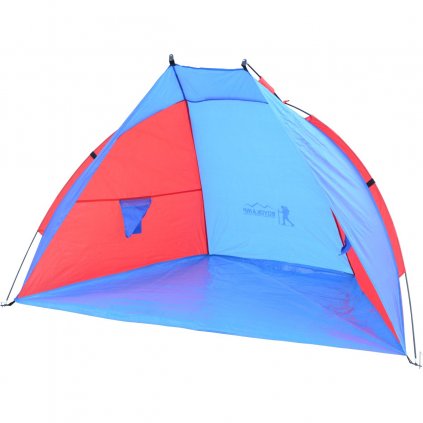namiot oslona plazowa sun 200x100x105cm niebiesko czerwona enero camp