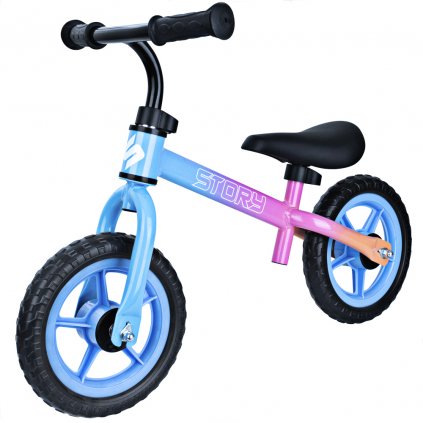 Dětské odrážedlo Story Run Racer, Modro-růžové