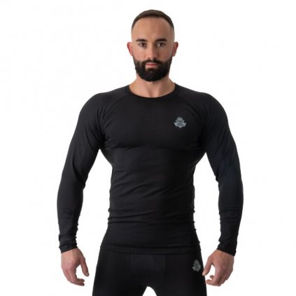 Pánské tréninkové tričko DBX BUSHIDO Rashguard RSL Black (Velikost S)