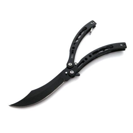Vystřelovací motýlek černý, 23 cm