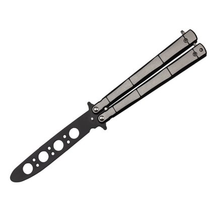 Tréninkový motýlkový nůž černý, 22 cm