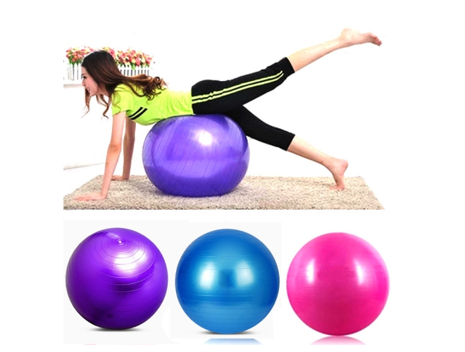 Gymnastický míč s pumpičkou, 75cm, barevný Vyber barvu :: Modrá