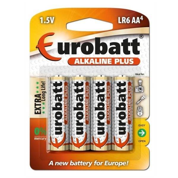 Baterie AA LR06-BP4, 4ks Alkaline PLUS