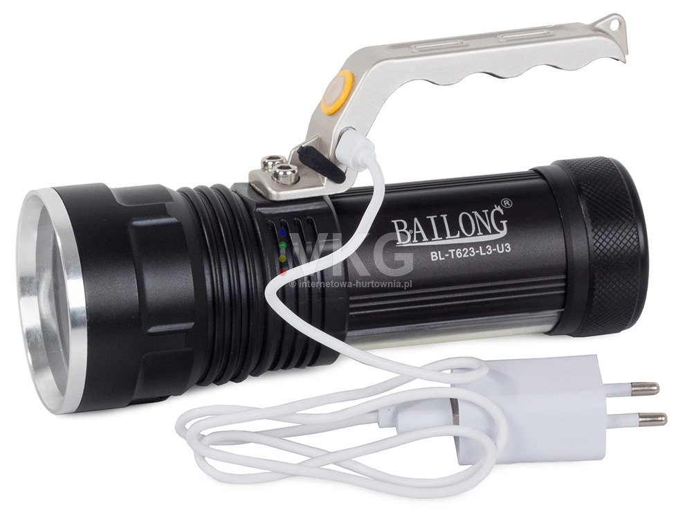 USB Svítilna Bailong BL-T623 LED typu ZOOM CREE XM-L T6