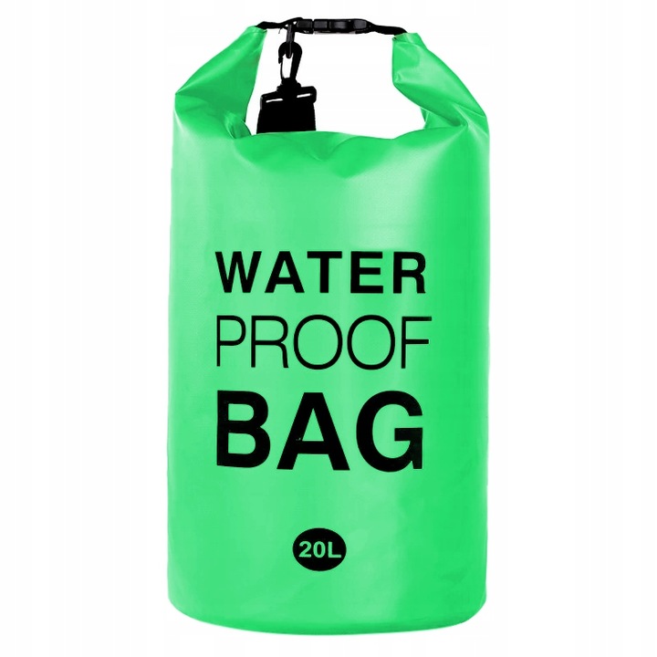 Vodotěsný vak Dry Bag 20 l, různé barvy Vyber barvu :: Zelená
