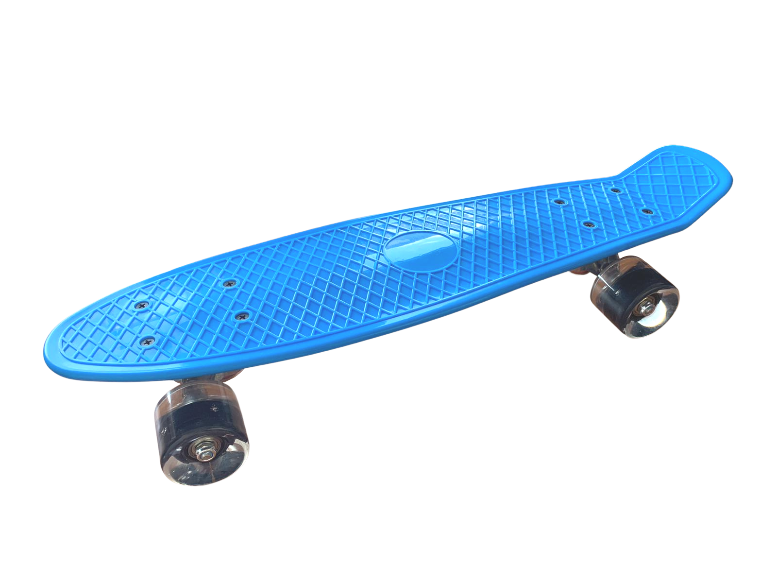 Pennyboard s LED kolečky, 56 cm LIGHT BLUE/BLACK