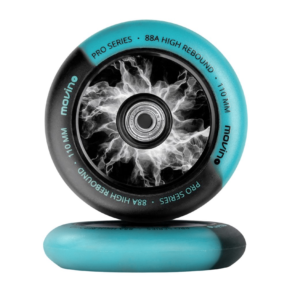 Náhradní kolečka na freestyle koloběžku MOVINO Maniac, 110 mm, Nylon, 2 ks Vyber barvu :: Modrá
