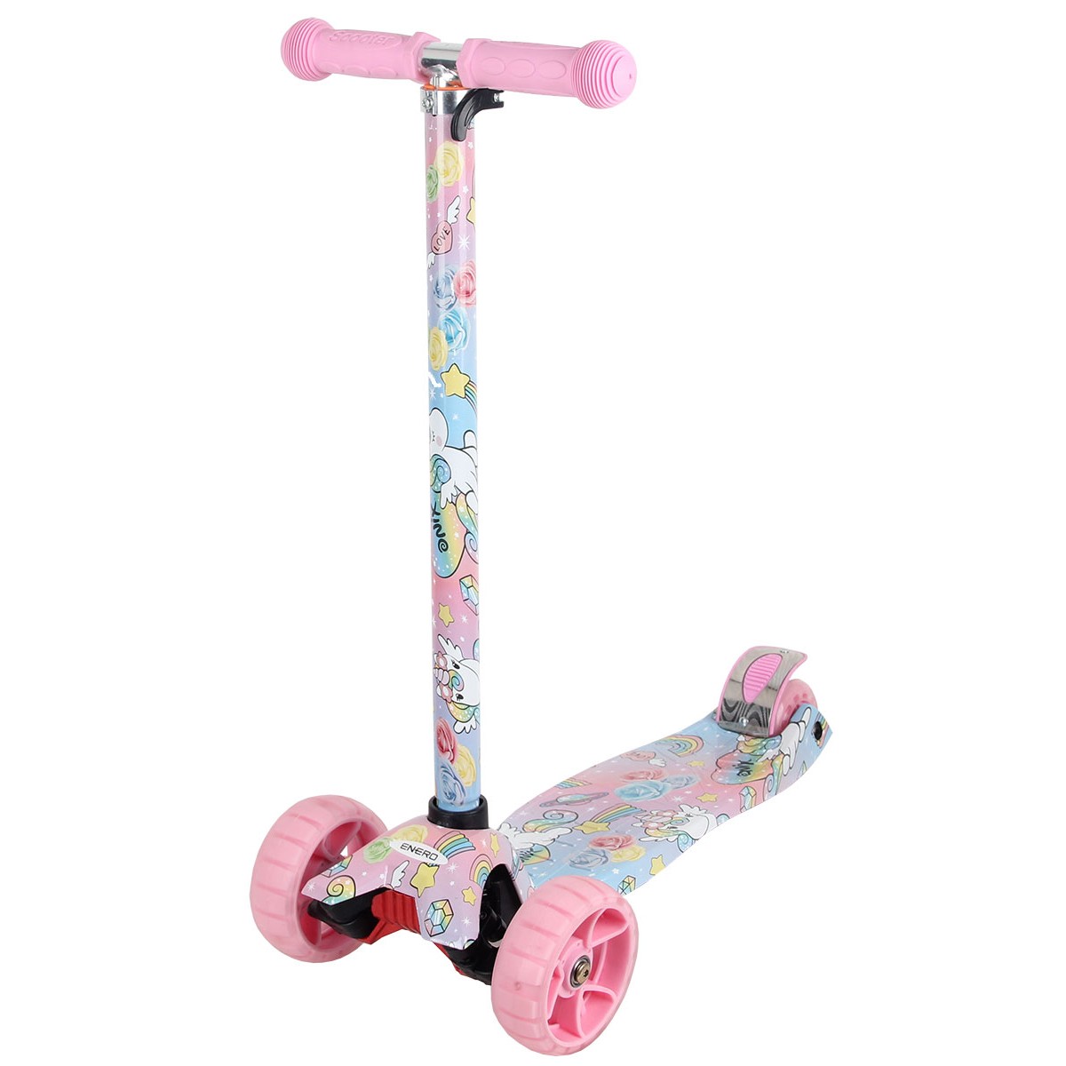 Dětská tříkolová koloběžka MAXI SCOOTER UNICORN