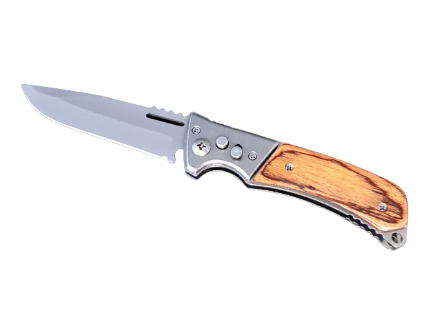 Skládací nůž s dřevěnou rukojetí, 20 cm