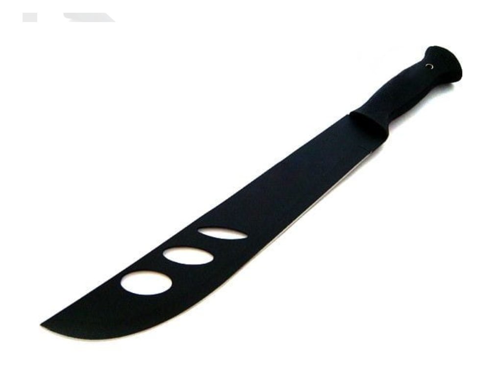 Nerezová mačeta, 44 cm, černá