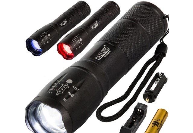 Bailong svítilna ZOOM CREE LED T6 s UV funkcí