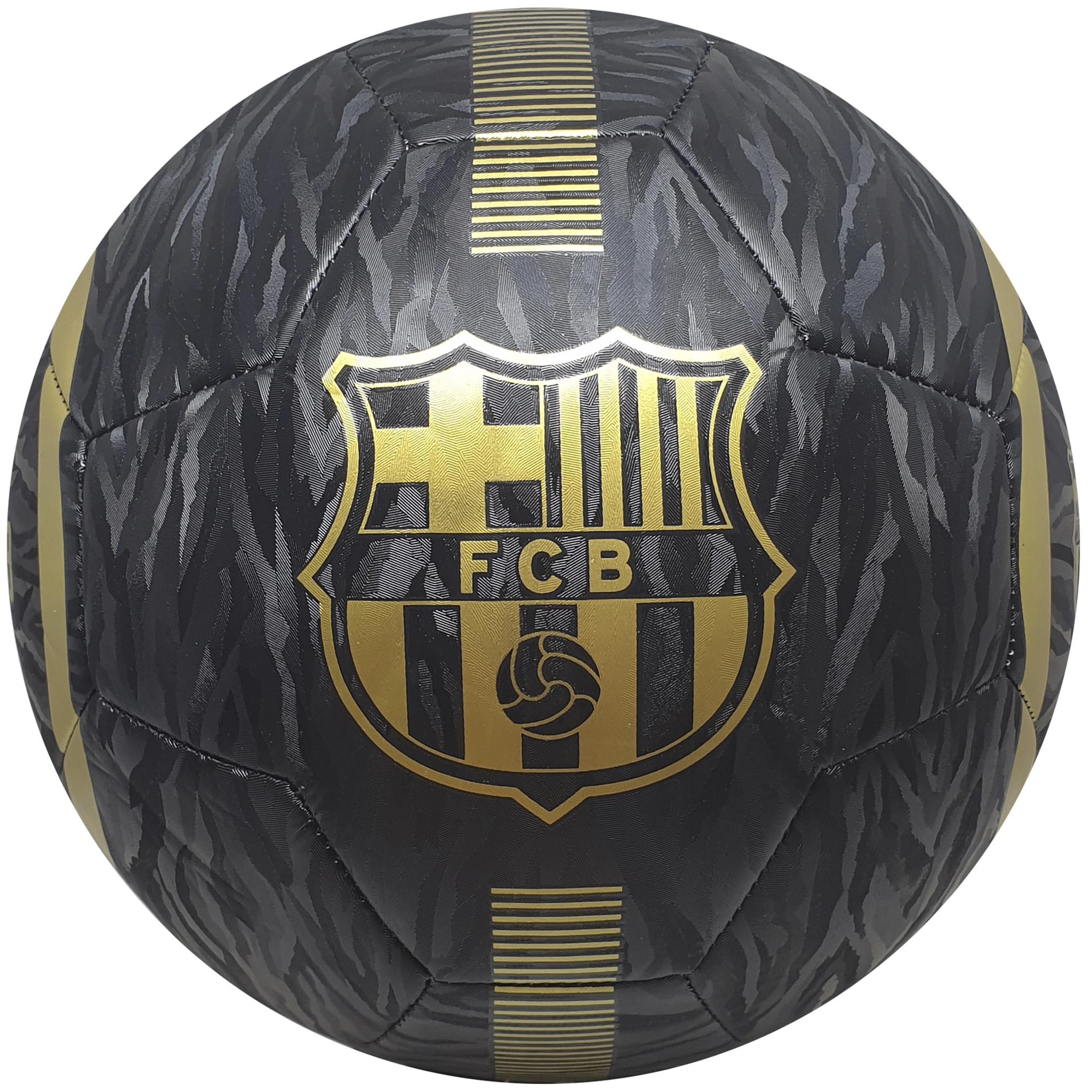 Fotbalový míč FC Barcelona vel. 5, černo-zlatý