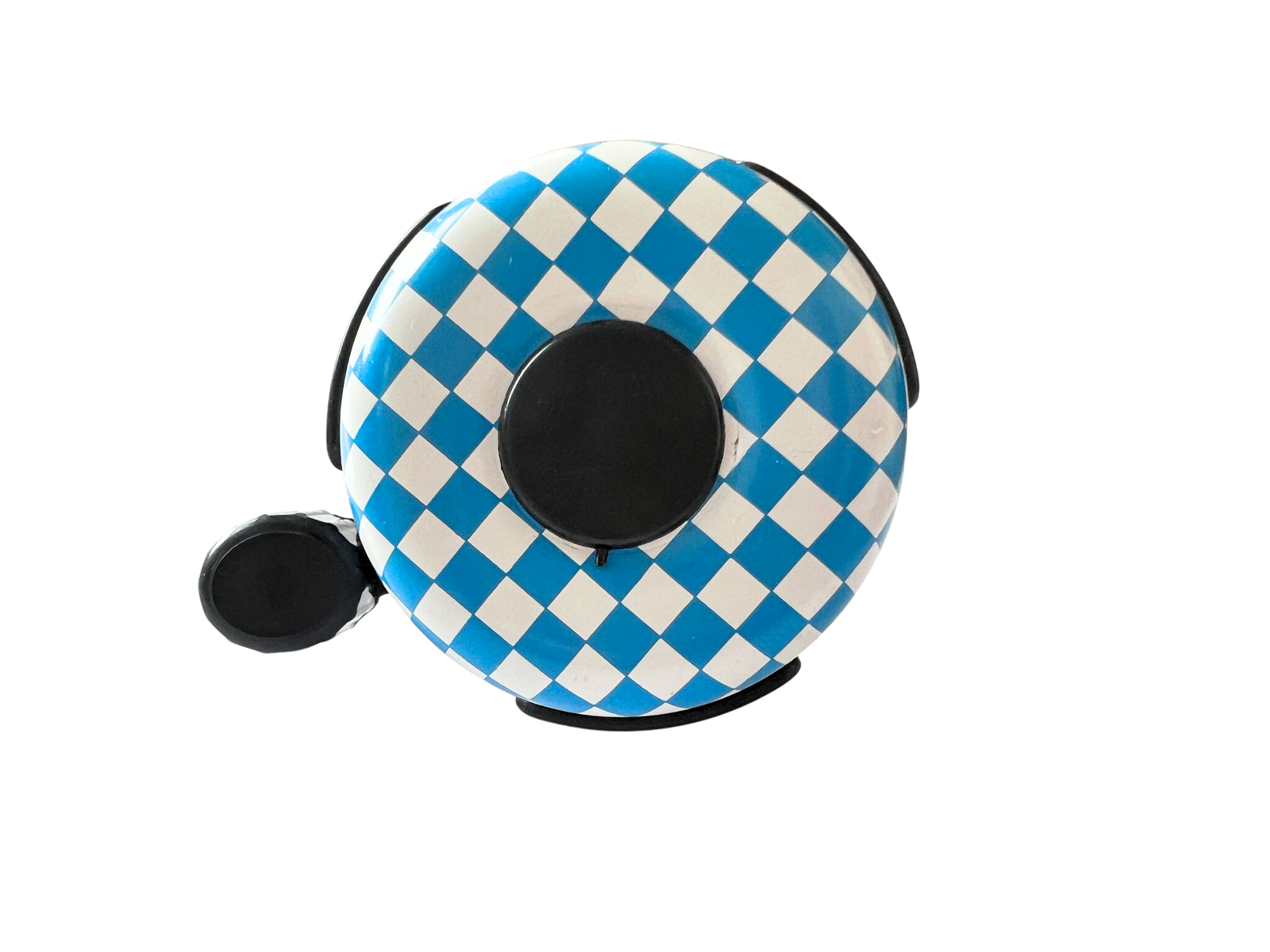 Zvonek na kolo/koloběžku - šachovnice Vyber barvu :: Modrá