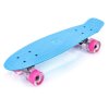 eng pl PLASTIC SKATEBOARD METEOR WITH LED WHEELS blue 34959 1