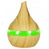 Aromatický difuzér s LED podsvícením, světle hnědý