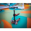Dětská tříkolová koloběžka Story 2v1 Deluxe se svítícími kolečky mini scooter, černo-červená