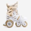 Dětské kolečkové brusle Cariboo Ballerina s LED kolečky, Zlaté