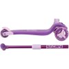 Dětská tříkolová koloběžka Story Mini Friends s LED kolečky scooter, Fialová