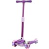 Dětská tříkolová koloběžka Story Mini Friends s LED kolečky scooter, Fialová