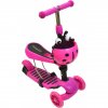 55 5 detska kolobezka 2v1 beruska se sviticimi led koly ruzova