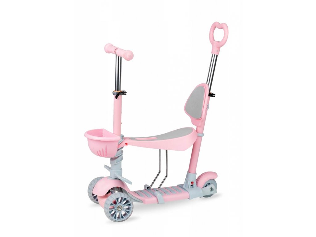 mini scooter pink s opěradlem 3 kopie
